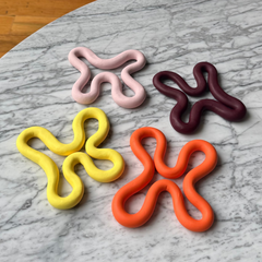 Squiggly Coasters, Set of 4