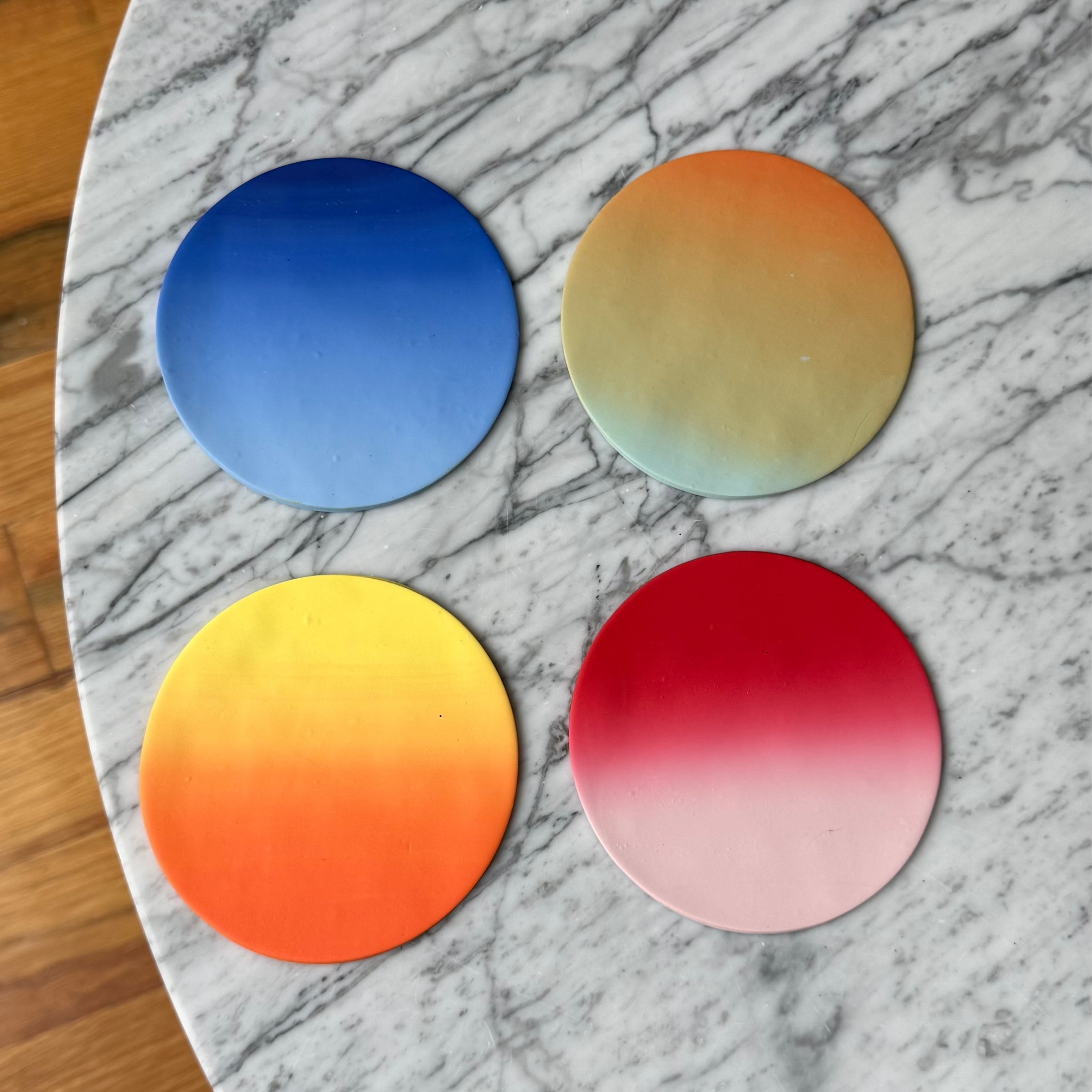Circular Coasters, Set of 4